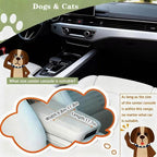Cullaby Dog Car Seat for Small Dogs Under 15 lbs – Center Console Pet Carrier with Safety Belt, Storage Pockets, Removable Washable Cover – B&W Stripes, Secure & Comfortable for Small Puppies/Cats
