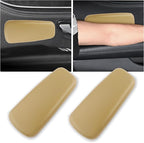 OFBAND 2PCS Elbow Pad Arm Rest, Soft Leather Arm Rest Pillow with One-Piece Molding for Comfortable Support, Universal Car Accessories, Knee Cushion, Door Armrest Pads (Beige)
