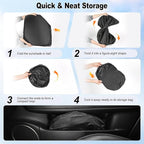 Car Windshield Sunshade Universal Sun Visor Front Window Shades, Foldable Reflective Fits Cars, SUV, Sedan, Interior Car Automotive Accessories for Summer (59" x 33")