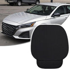 2PCS Car Seat Cushion Covers, Car Seat Cover Pad Front Bottom Protector Mat with Storage Pocket, Breathable Comfortable Auto Front Cushion Pad Mat for Most Vehicle and Office Accessories(Black)