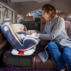 Meolsaek Car Seat Protector for Child Car Seat, Durable 600D Fabric Waterproof Car Seat Cover with Thick Pad Non-Slip Backing，No Imprints (Black 2pcs)
