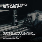 Nasiol TrimCoat Hydrophobic Ceramic Coating Kit – Plastic Trim Restorer for Cars, Restores Faded Trim to Original Color, Up to 2 Years Durability, Ultimate UV Protection, Easy Application – 1.01 oz