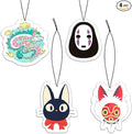 Pounchi Japanese Anime Car Air Freshener Cards (4 Pack Refreshing Ice Scent) Cute Anime Accessories for Car Interior Hanging Gift Rearview Pendant Supplies