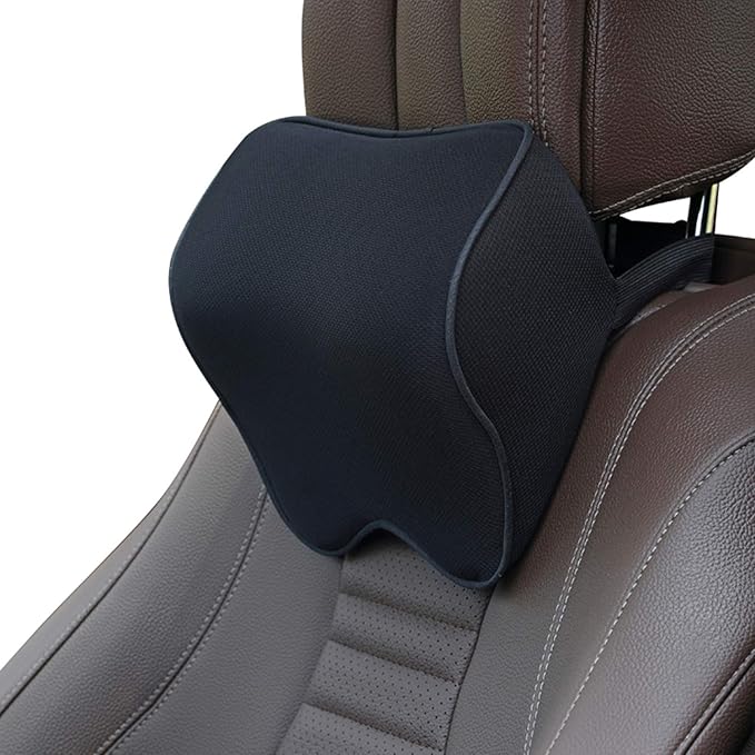 Car Seat Neck Pillow, Headrest Cushion Relieve Neck Pain for & Muscle Tension,100% Memory Foam Neck Support Head Pillow for Ergonomic Design