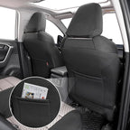 coverdream 2026 Rav4 Seat Covers Custom Fit for 2026 Toyota Rav4 Hybrid (SE,XSE) & PHEV GR Sport SUV,Full Set Polyester Car Seat Protector Black&Beige