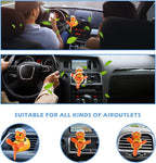 Car Air Freshener Cute Cartoon Yellow Duck Pilot Car Diffuser Rotating Propeller Automotive Air Outlet Fan Creative Car Perfume Decoration Cool Car Accessories Comes with 4 Fragrant Tablets