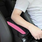 Car Center Console Cushion Pad, 12.72"×7.52" Leather Waterproof Auto Armrest Seat Box Protector, Car Center Console Cover, Universal Interior Decor Car Accessories for SUV Truck (Pink)