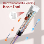 Portable Upholstery and Carpet Cleaner Machine, 15Kpa Spot Cleaner Deep Cleans Pet Stains, Couch Cleaner with 3 Tools and Self-Cleaning System for Area Rugs, Furniture, Stair, Car, Red