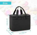 Trunab First Aid Bag Empty Small Medicine Storage Case, Insulated Medication Cooler Bag, Travel Pill Bottle Organizer for Prescription, Insulin, Supplements or Medical Supplies, Black(Bag Only)