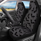 KEIAHUAN Black Bats Halloween Car Seat Covers for Men Front Seat Rear Backrest Cover Universal Car Interior Accessories Decoration Fit Most Vehicle Truck,SUV