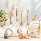 20 Pcs Car Diffuser Bottle Empty Bulk Hanging Car Freshener Bottles Inspirational Air Freshener Refillable Thank You Employee Appreciation Gifts Bulk for Nurse Staff(Thank You)