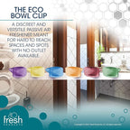 Fresh Products Eco Bowl Clip Air Freshener Versatile Design Toilet Freshener Trash Freshener Chemical Free Natural Oils Discreet Lasts 30 Days Made in the USA Spiced Apple 12 pk
