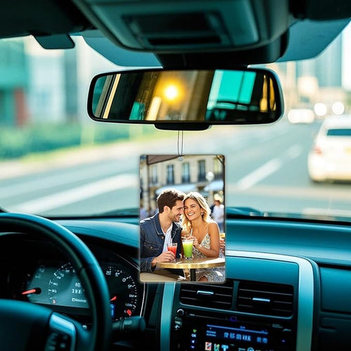 2 PCS Custom Air Fresheners with Picture,Personalized Double Sided Photo Air Freshener for Car with Scents Freshener, Customized Face Air Freshener Car Wardrobe Bathroom Hanging Ornaments