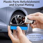 Acssart Plating Refurbishing Agent, Crystal Coating for Car Plastic Parts,Car Plastic Plating Refurbishing Agent,Nano Coating Agent,Cars Plastics Restorer for DIY, Automotive, 30ml(3pcs)