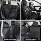Car Seat Covers Fit for Kia Sorento 2007-2023 2024 2025 Custom Faux Leather Front Set Breathable Seat Cover Fit for Sorento (2 Seat,Black)