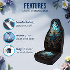 GENANY Dragonfly Car Seat Covers Set of 2, Breathable Front Seat Covers for Truck Sedan SUV, Dragonfly Car Accessories, Gift for Women Men