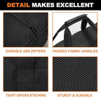 Sports Duffle Bag - Extra Large Travel Duffel Luggage Bag with Upgrade Zipper, Sturdy & Water Resistant, Black (Black 47inch)