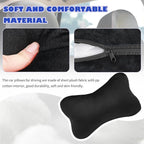 2PCS Car Headrest Pillow,Soft & Comfortable Car Neck Pillow for Driving Fatigue Relieve,All-Season Universal Cars Head Rest Pillows Automotive Interlor Accessorles for Cars,SUVs
