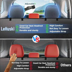 2026 Upgraded Dog Car Seat Cover for Back Seat with Hard Bottom Car Seat Cover for Dogs, Waterproof Pet Seat Protector, Non-Slip Scratch-Resistant Surface, Supports 500lbs, Easy to Clean and Install