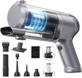 Hand Held Vacuum Car Vacuum Cleaner 18000PA High Power, 4-in-1 Air Duster & Air Blower & Pump Cordless Rechargeable Mini Small Shop Vac for Household Chores, Flooring, Car, Pet Hair