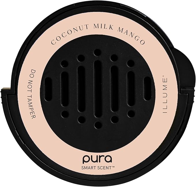 Pura Car Scent Refil - Luxury Fragrance for Smart Diffuser - Long Lasting Scent for 30 Days - Clean & Safe Fragrance for Car - Coconut Milk Mango