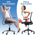 Seat Cushion, Extra Large Memory Foam Cushion for Office Chair Cushions, Ergonomic Cushions Pad Pillow for Pressure Relief Sciatica & Pain Relief for Long Sitting