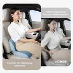 FLORICH Memory Foam Truck Seat Cushion,Car Seat Cushion and Lumbar Support Pillow for Office Chair, Ergonomic Back Support & Sciatica Relief for Long Drives(Blue)