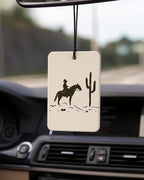 Boho Western Car Air Freshener 4 Pcs Coconut Scented, Howdy Horseshoe Cactus Rodeo Cowboy Car Accessories Mirror Decor for Women, Western Hanging Air Freshener for Cars Closet Drawer Books