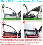 2 PCS Car Window Shades, Magnetic Double Layer Car Side Window Sun Shades with Full Shade/Half Shade, Front Window Covers for Driver,Car Accessories