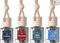 CANDECraftCo 4 Pack Bookish Scents Car Air Freshener for Essential Oils, Aromatherapy Automobile Diffuser, Gift for Her, Library, Book Lover Gift, Reading Bibliophile (ACOTAR)