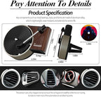 Personalized Custom Car Air Freshener, Double Sided Custom Photo, Record Player Shaped Fragrance Vent Clip, Unique and Cute Car Interior (Customize, 12PCS)