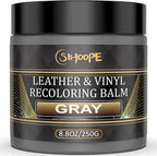 2025 New Advanced Leather Recoloring Balm,Gray Leather Repair Kit for Furniture,Leather Dye Filler,Couch Paint and Repair,Leather Color Restorer for Couches,Leather Scratch Remover for Car Interior
