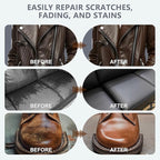 Leather Recoloring Balm with 100ml Mink Oil Conditioner | Medium Brown Repair Kit, Dye & Color Restorer for Furniture, Sofa, Car Seats, Bags | Restore Faded & Scratched Surfaces