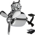 Tesla Model 3 Y S X Car air fresheners Scents diffuser Vent clips Perfume Air freshener DIY fragrance for Tesla Interior Accessories AC Vent freshener 2019 2020 2021 2022 2023 (Silver French Bulldog)