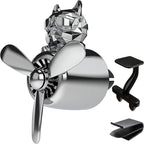 Tesla Model 3 Y S X Car air fresheners Scents diffuser Vent clips Perfume Air freshener DIY fragrance for Tesla Interior Accessories AC Vent freshener 2019 2020 2021 2022 2023 (Silver French Bulldog)