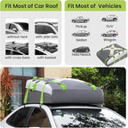 Sailnovo Rooftop Cargo Carrier Roof Bag,20 Cubic feet Soft PVC Waterproof Roof Bag for Most Vehicles with/Without Rack with Strap,Anti-Slip Mat,Padlock,Foldable Car Top Carrier for Road Trip Camping