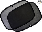 Enovoe Car Window Shades for Baby (2 Pack) - 21x14 Inches Sun Shade Blocker, Cling - Glare Shield and UV Rays Protection for Your Child - Side Windows Screens for SUV- Mesh Window Shades for car Baby