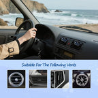 Beach Car Decor,Bling Whale Car Air Freshener Vent Clips,Glamour Dark Blue Cetacean Ocean Themed Vehicle Dashboard Accessories,Refillable Diffuser