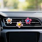 6Pcs Flower Air Vent Clip Car Accessories Air Freshener Dashboard Accessories Charm Car Inter Decor