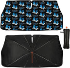 Socira Funny Six Seven Car Windshield Sunshade Umbrella Foldable Umbrella Sun Shade Windshield Cover Sunshade Car Accessories Blocks Uv Rays Keeps Cool (57" X 30")