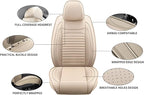 Front Seat Covers Fit for Toyota 4Runner 2001-2026, Car Seat Covers Front Seats, Breathable Faux Leather Automotive Seat Covers Front Pair Anti-Slip Seat Cover(Beige, Front)