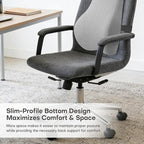 24'' Tall Back Support Pillow Fully Support Entire Back and Shoulder for Pain Relief and Comfort, Memory Foam Back Cushion for Back Rest, Ideal for Executive Office Chair, Computer & Gaming Chair