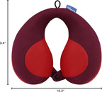 INFANZIA Kids Chin Supporting Travel Neck Pillow, Helps Support Head and Neck, Comfortably Designed for Head, Neck, and Chin Support - Gifts for Toddler/Child/Kids, Red
