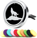 30mm Car Diffuser Vent Clip Aromatherapy Car Essential Oil Diffuser Vent Clips Car Air Fresheners Scents Diffuser Vent Clip (Wolf)