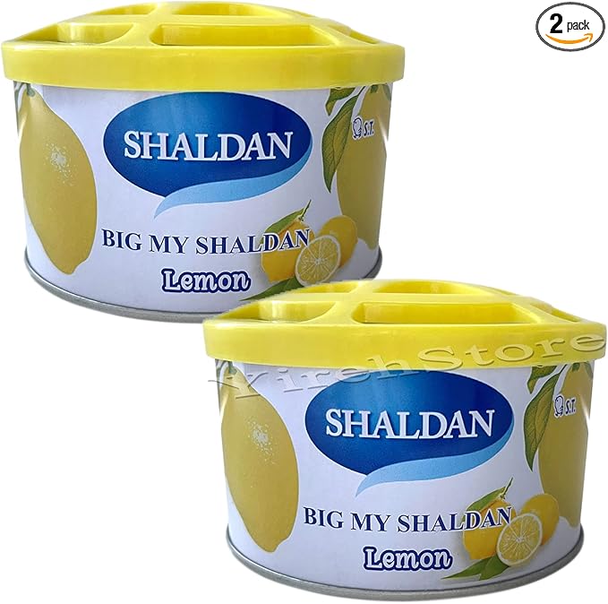 Air Freshener 2-Can Big My Shaldan Lemon Scent Gel, Strong Strength Freshener for Large Cars