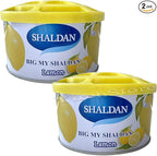 Air Freshener 2-Can Big My Shaldan Lemon Scent Gel, Strong Strength Freshener for Large Cars