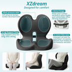 Ergonomic Seat Cushion,Office Chair Cushion with Lumbar Support Pillow,Car Orthopedic Seat Cushions,Designed for Sciatica,Tailbone,Back Pain Relief,for Office,Car,Truck,Home,Desk Chair