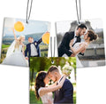 Custom Air Freshener for Car, Personalized Air Fresheners, Custom Double Sided photo Air Freshener, for Wardrobe,Bathroom and Hanging Ornaments (square)
