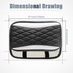 Car Center Console Cover, Universal Leather Waterproof Armrest Seat Box Cover Protector, Comfortable Car Decor Accessories Fit for Most Cars, Vehicles, SUVs-White