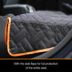 iBuddy Bench Dog Seat Cover, Oxford Cloth Vehicle Seat Cover for Car/SUV/Small Truck, Universal Fit, Black, Waterproof, Heavy Duty, Nonslip, Machine Washable